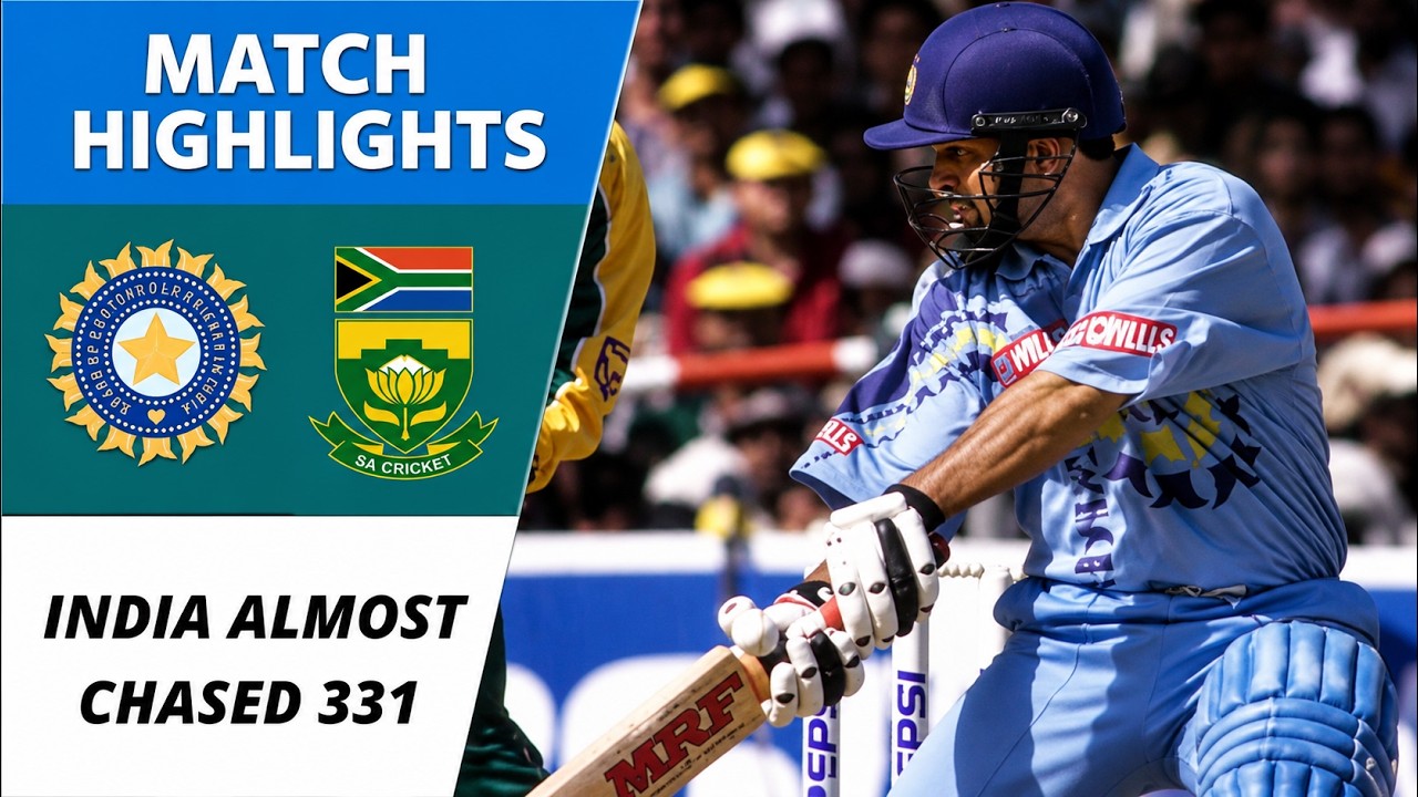 ⁣India Almost Chased 331 | Last-Ball Thriller | Sachin Tendulkar & Rahul Dravid Masterclass