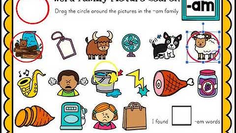 Video Preview Using Google Slides™ CVC Word Picture Search