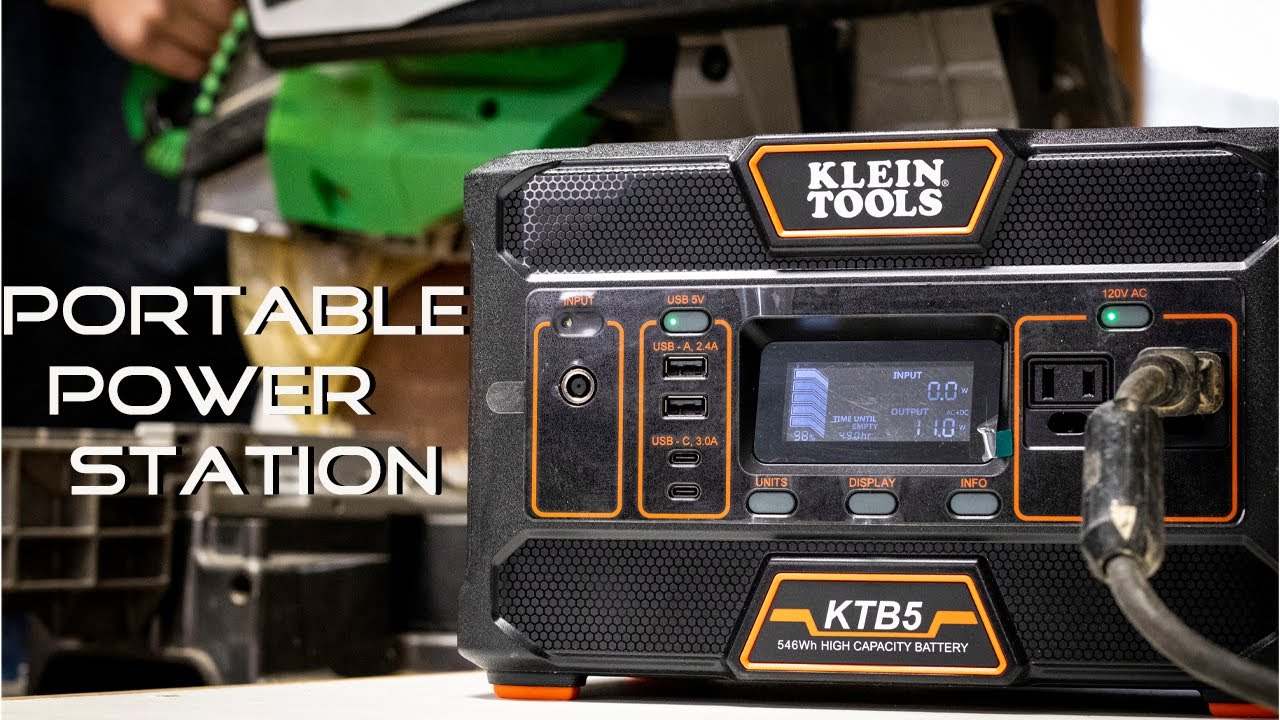 KLEIN TOOLS KTB5 546WH PORTABLE POWER STATION REVIEW - YouTube