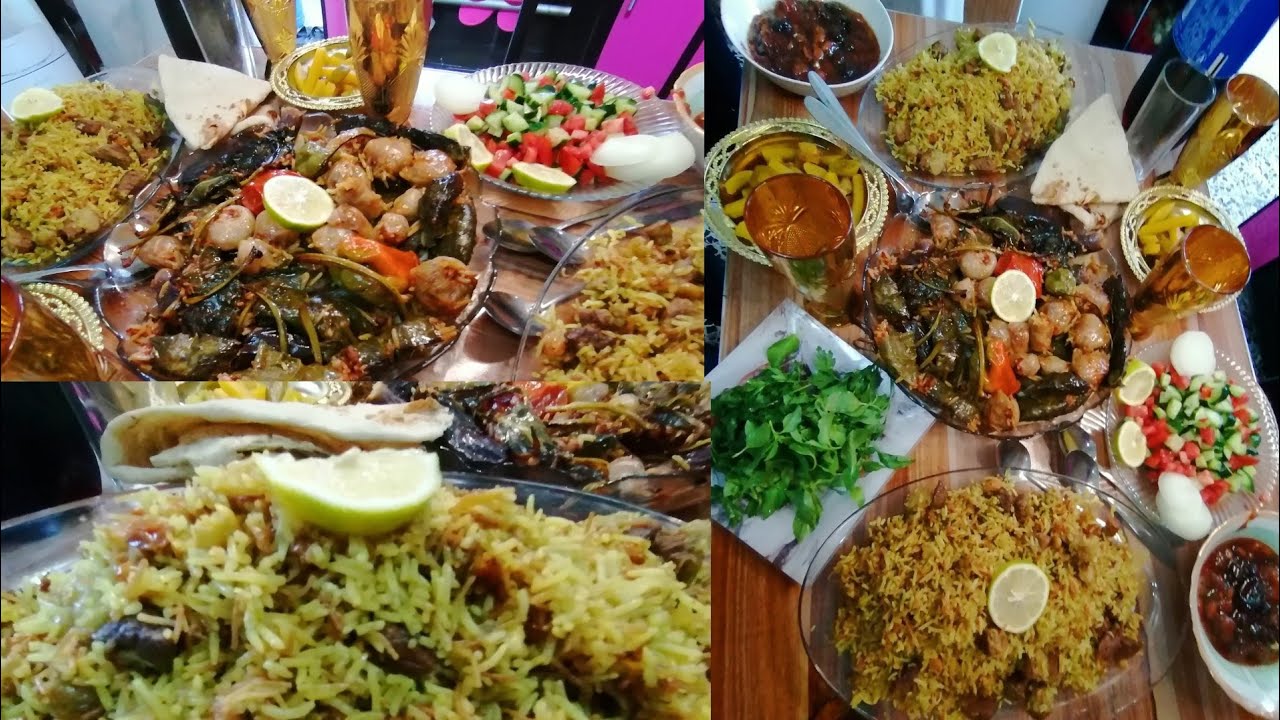 روتين يومي جمعه ابو بنين راد غداء برياني بلحم مكعبات وطرشانه 🤦ودولمه تعالو شوفو