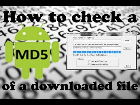 How to Check a files MD5 on Windows or Android