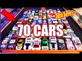 Hot Wheels Treadmill Race Cars - 70 Car Demolition Derby Knockout Tournament