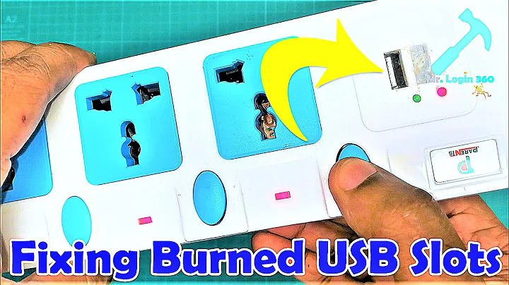How to Fix Burned USB Slots on Extension Cords or Multiplugs: Easy DIY solution