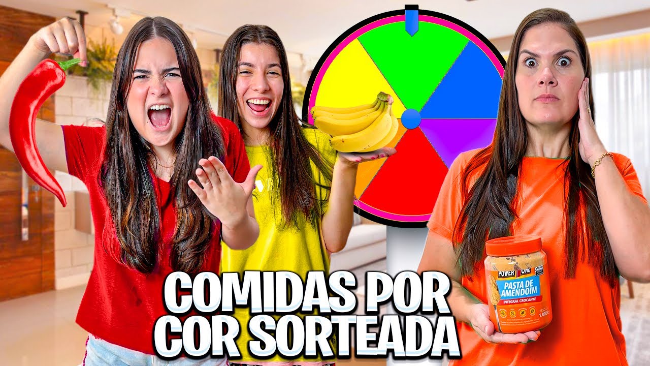 A ROLETA DECIDE A COR DA COMIDA! DIÁRIO DA CAROL