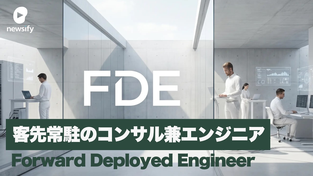 FDE（Forward Deployed Engineer：前線展開エンジニア）の実践 - YouTube