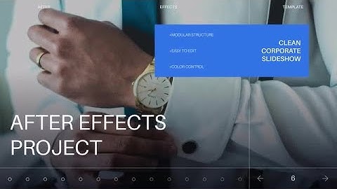 Minimal Corporate Slideshow After Effects Templates