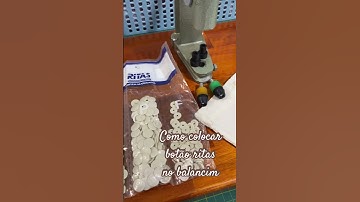 Como colocar botão ritas no balancim #balancim