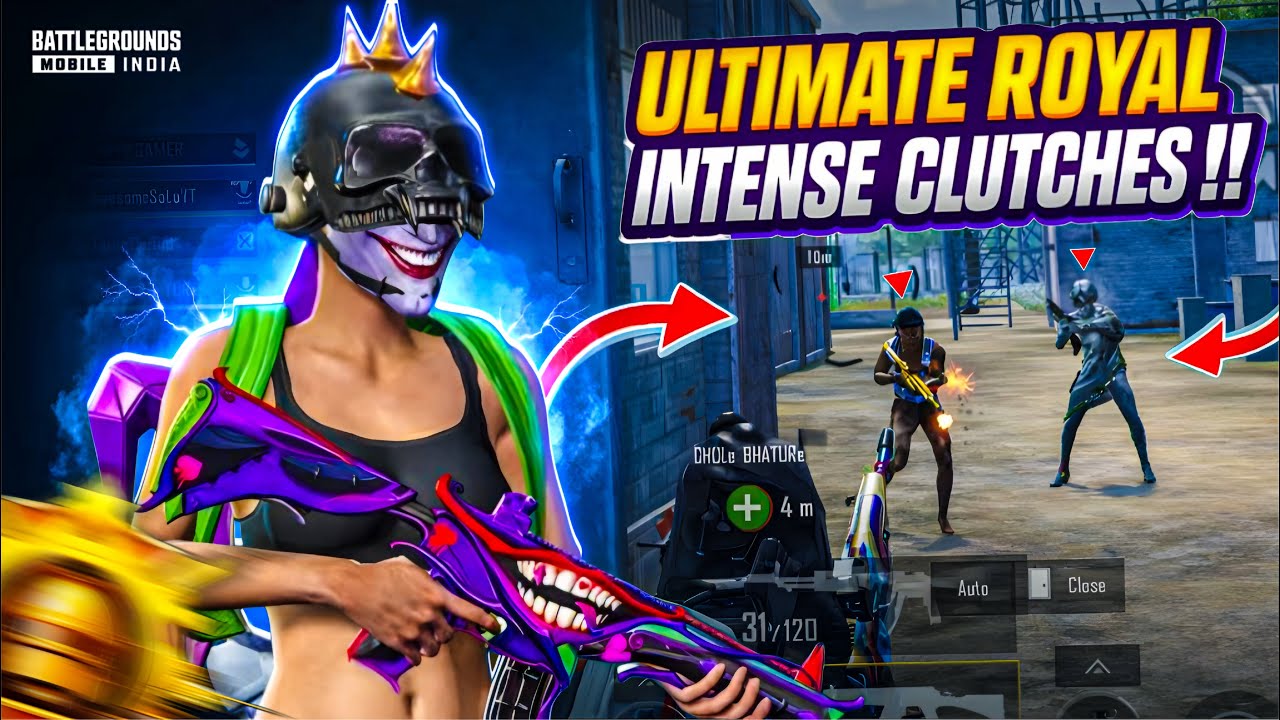 Intense 1vs4 Clutches In Ultimate Royal 🔥|| Fastest 60 Fps Player 💀 ...