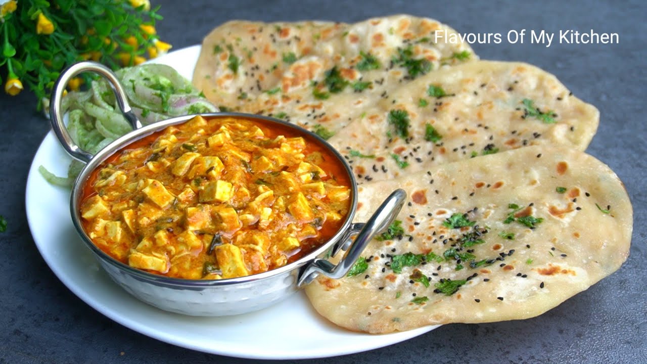 Onion Aloo KulchaTasty Paneer GravyChatni Lacha Salad Unique Veg