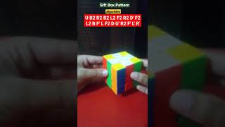 Gift Box Pattern on a Rubik's Cube 🎁🎁 #shorts