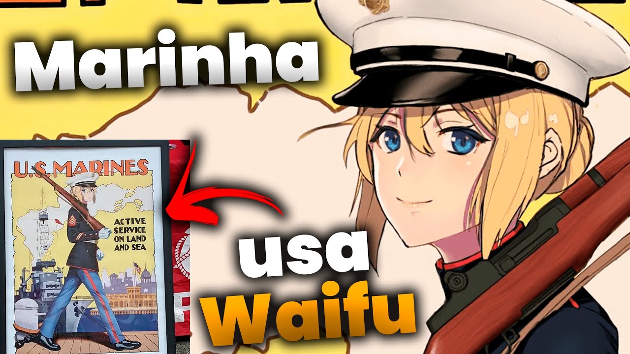 Marinha usa WAIFUS para recrutamento de Otakus