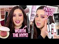 TESTING NEW & HYPED UP MAKEUP! RARE BEAUTY, NYX, ABH & MORE // SPRING 2021