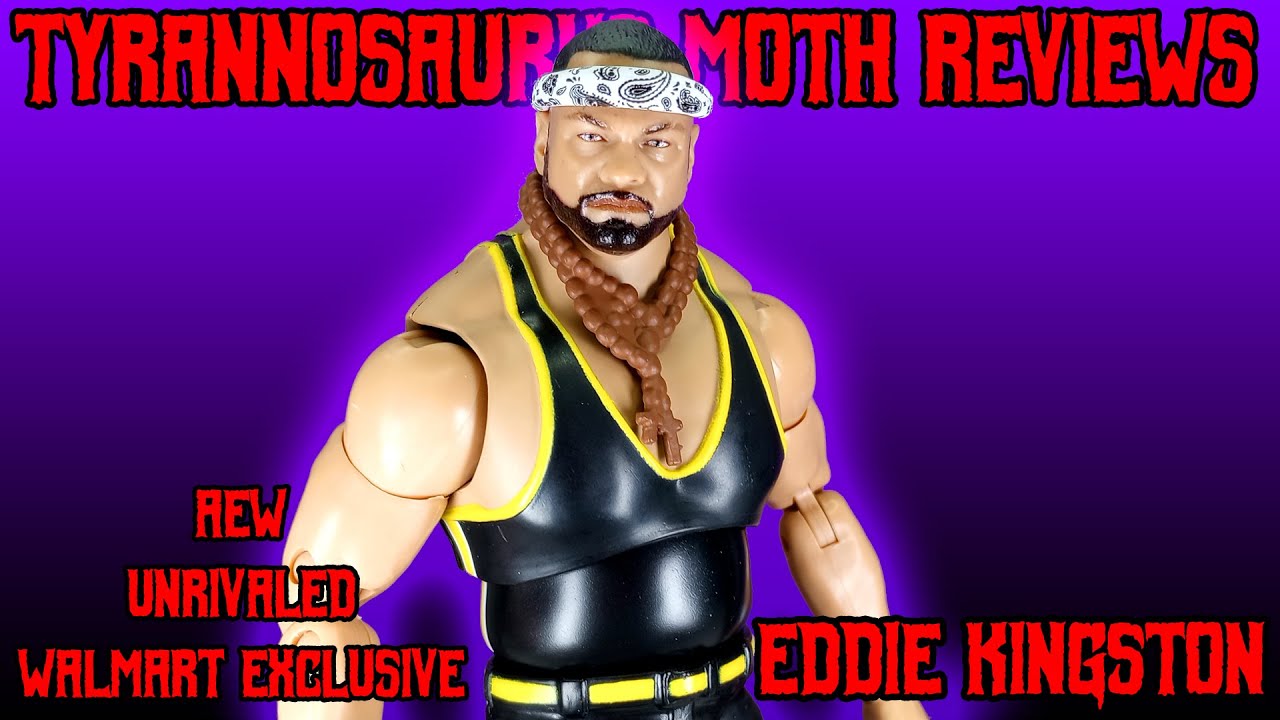 AEW UNRIVALED SERIES 9 #73 EDDIE KINGSTON JAZWARES WRESTLING FIGURE IN HAND