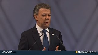 Nobel peace prize award ceremony takes place at oslo city hall, oslo,
norway 1.00 p.m. the 2016 was awarded to colombian president juan ...