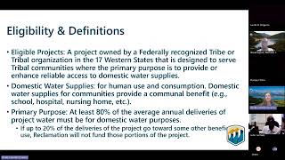 Tribal Domestic Water Supply Webinar