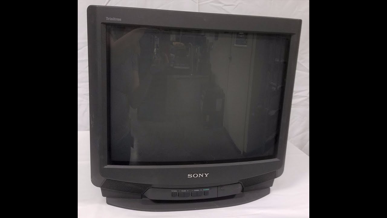 Sony Trinitron 27 inch CRT TV FAIL. - YouTube