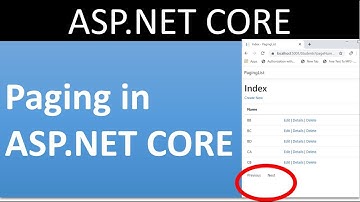 Pagination in asp.net core application