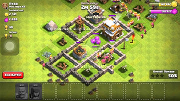 Clash of clans:: trolling low level bases. Didn