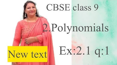 Chapter 2 polynomials ex:2.1 q:1 CBSE class 9 /new text in Malayalam