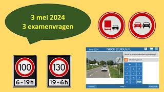 Autotheorie | Motortheorie | 3 vragen | Inzicht | Kennis | Motortheorie | Parkeren | Theorie-examen