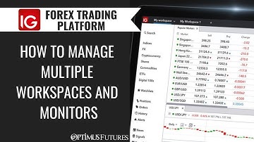 IG Forex Trading Platform - How to Manage Multiple Workspaces and Monitors