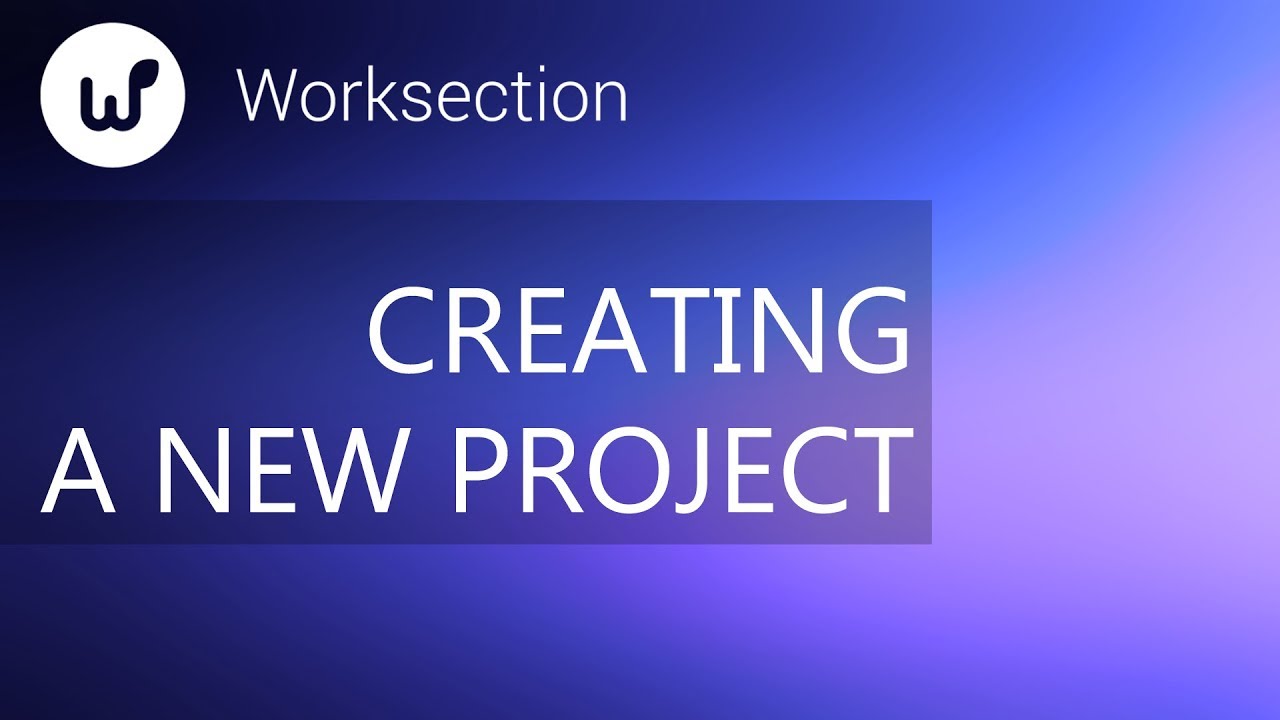 Creating a new project - YouTube