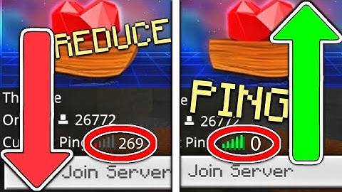 How To Reduce PING In MCPE Servers! - Minecraft Pocket Edition