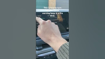 This is how to turn off speed warning beep (ISA) in a Kia EV3.