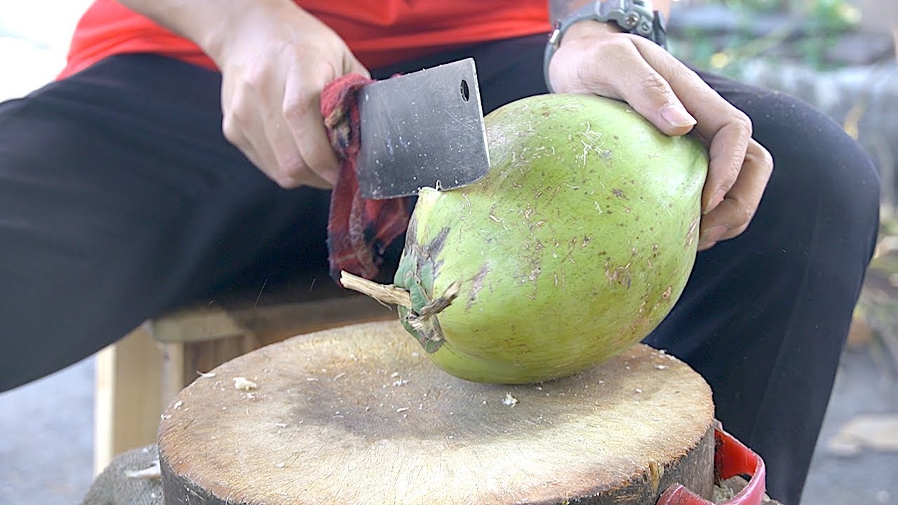 Amazing Coconut Cutting Skills Thailand Street Food YouTube
