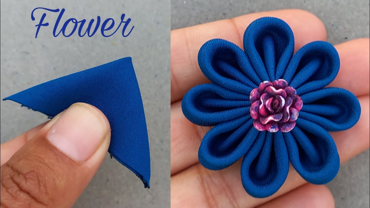 How To Make Fabric Flower How to make an adorable fabric rose flower