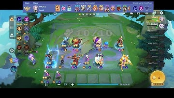 Magic Chess: Go Go| 4 Summoner, 4 Dragon Altar, 2 Swordman, 2 Astro Power, 2 Buiser, 2 Moniyan Plain
