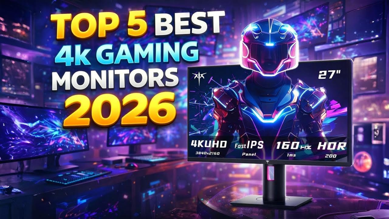 Top 5 Best 4k Gaming Monitor 2026 | 1440p, 240hz, 4K & OLED, | Best ...