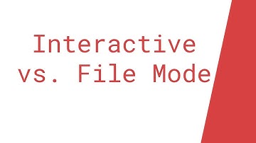 Interactive vs. File Mode in Python (IDLE)