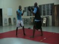 MMA training in St. Kitts - hitting pads (power shots) _ oracle mma