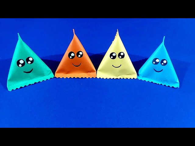 How To Make Easy Mini Paper Candy / Paper craft / Paper Crafts For School /  Craft Ideas With Paper 