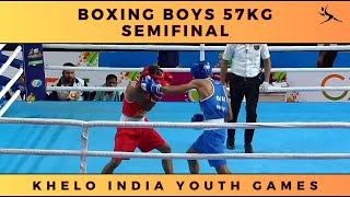 Boxing Boys (57 KG) SemiFinal - Sumit (Haryana) Vs Nikhil (Punjab)