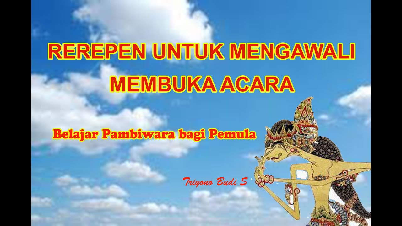 Rerepen Mbuka acara pahargyan Mantu || Triyono Budi S Parikesit
