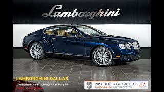 2008 Bentley Continental GT Speed Metallic Blue LT1093