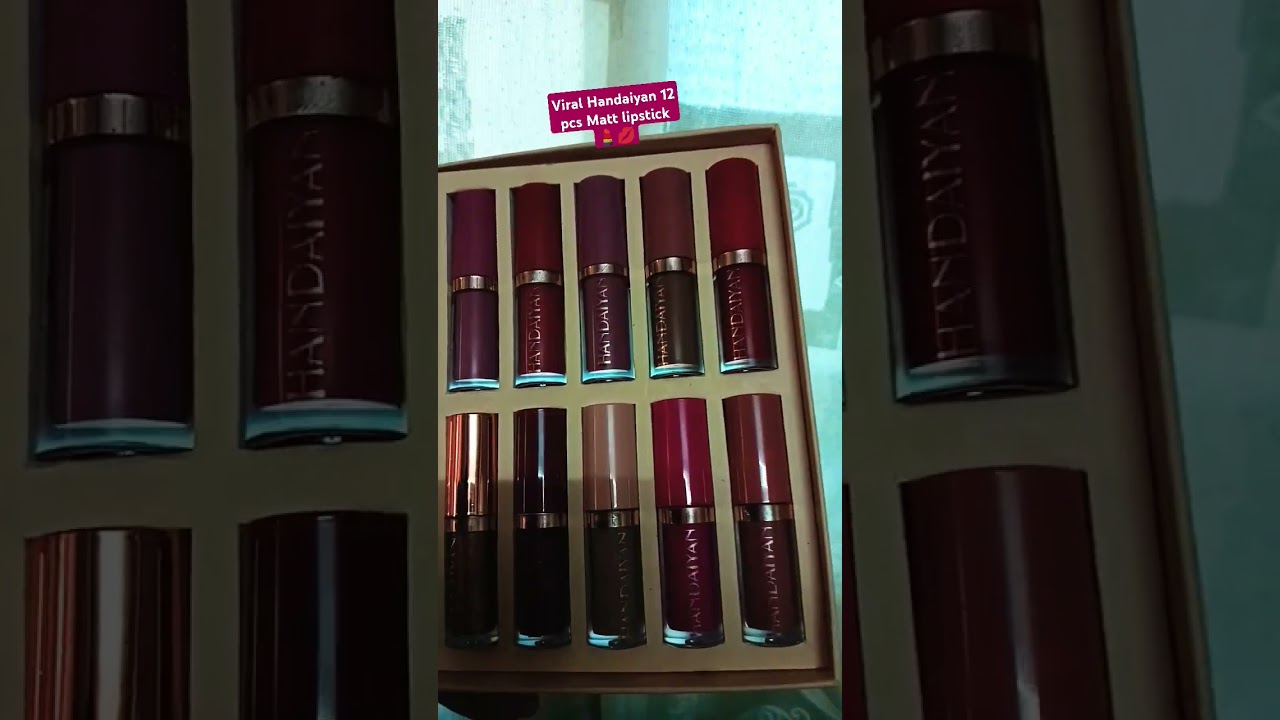 Amazon viral Handaiyan 12 pcs Matt liquid lipstick 💄set Rs 600