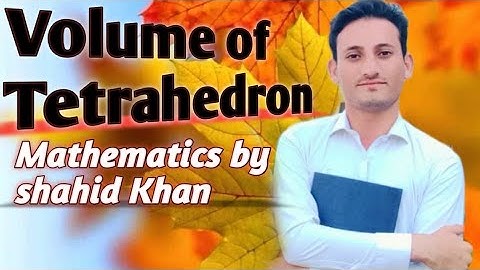 #teterahadron #volume of tetrahedron
