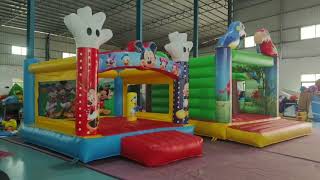 Commercial Mickey Mouse Bounce House: Factory Testing & UV Printing Quality ๐ญ๐๏ธ