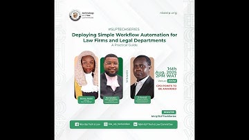 Deploying Simple Workflow Automation for Law Firms and Legal Departments | SLP Tech Series