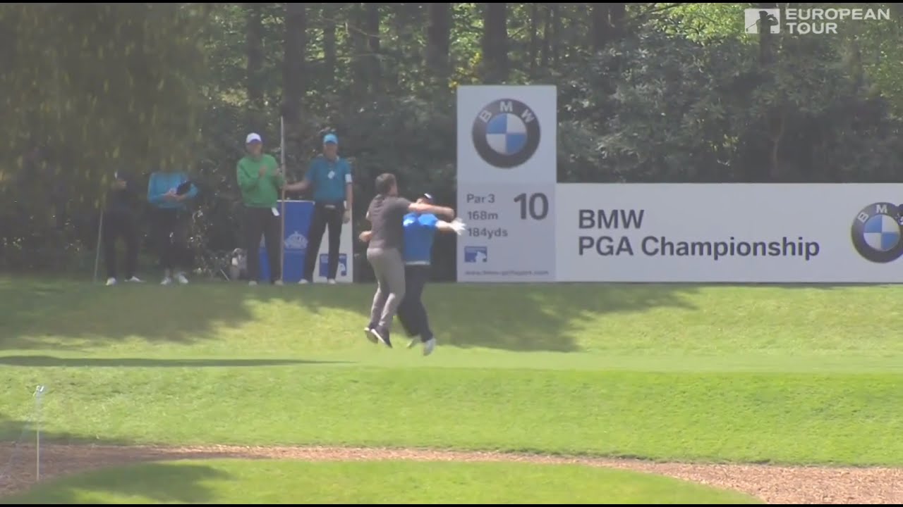 Andrew Johnston S Chest Bump Hole In One Youtube