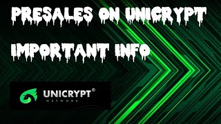 UniCrypt PreSales Step-By-Step Guide -This Wil Give You 90%+ Chance Of Success! VERY IMPORTANT VIDEO