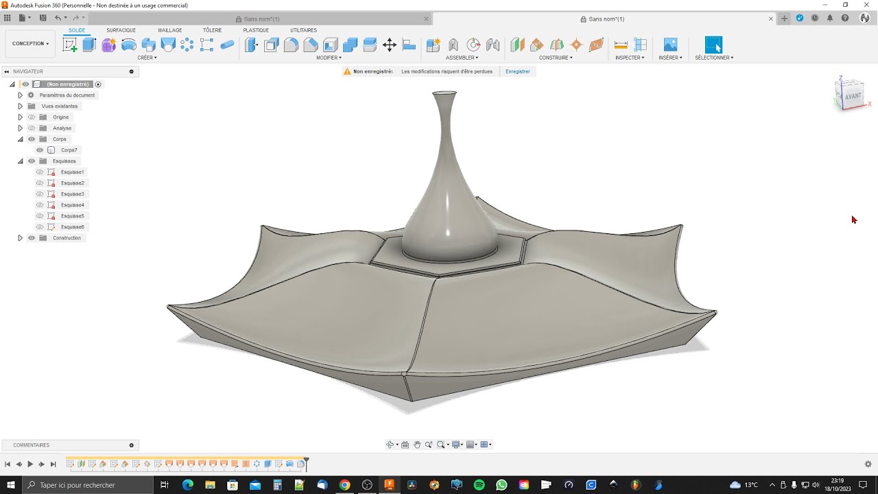 Les Tutos Fusion 360 de Manu - Un toit façon "Asiatique" - 