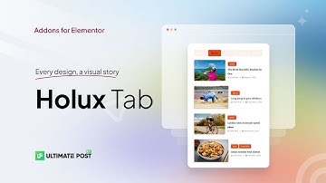 How to Use Holux Tabs Widget by Ultimate Post Kit