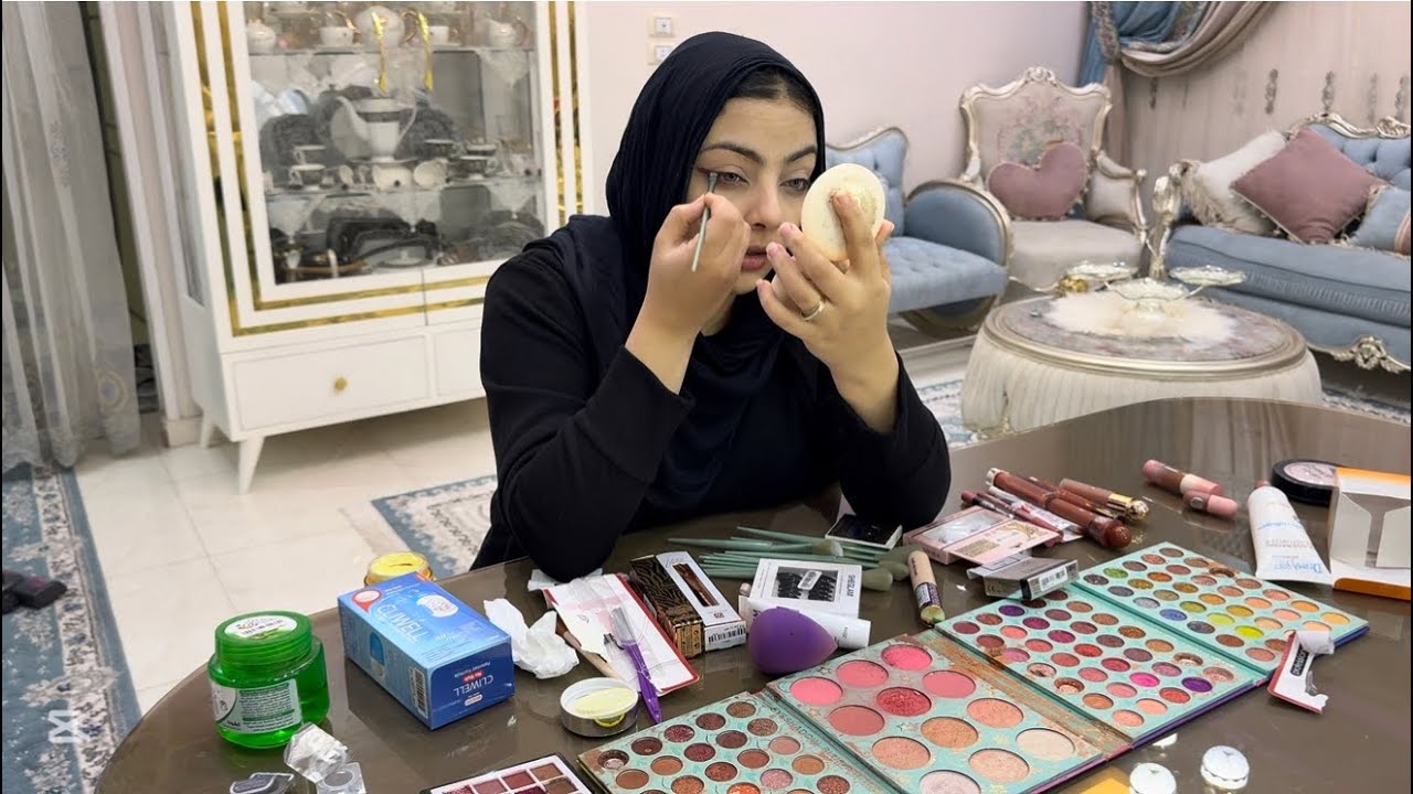 تجهيزات الفرح 🔥🥳 جوزي مسحلي الميكاب 😭 