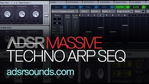 NI Massive - Techno Arp Sequence - How To Tutorial