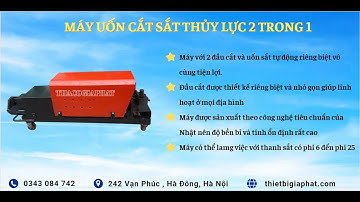 Máy Cắt Uốn Sắt Thủy Lực 2 Đầu Gia Phát - Điện Áp 220V - Cắt Uốn Sắt Phi25 - Hotline: 097.1200021