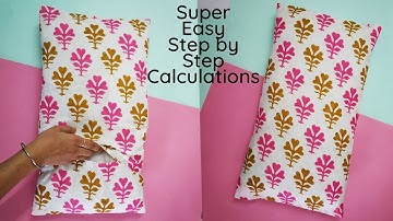 How to Sew an Envelope Pillow Cover | Simple Pillow Cover Tutorial for Beginners with Calculations